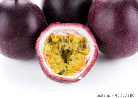 Passion fruit isolated on white background Passion fruit isolated on white background 45757280
