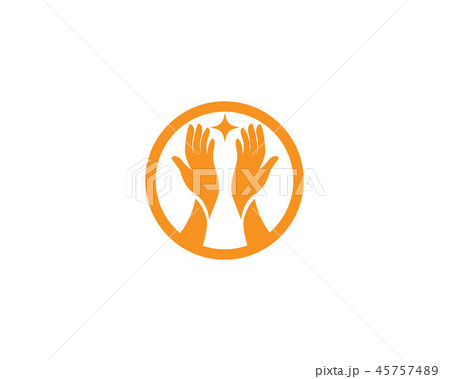 Hand care logo and symbol vector 45757489