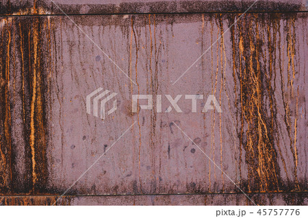 Dirty red old textured cracked concrete wall 45757776