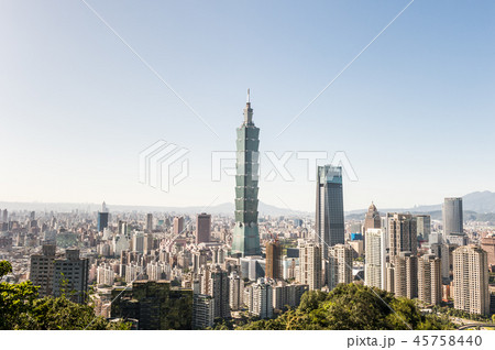 View of Taipei 101 world trade center building 45758440
