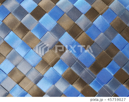 cubed satin ribbons of blue brown blue 45759027