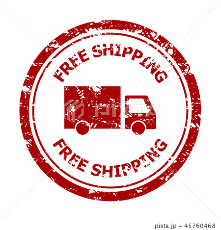 Free shipping rubber stamp isolated on white Free shipping rubber stamp isolated on white 45760468