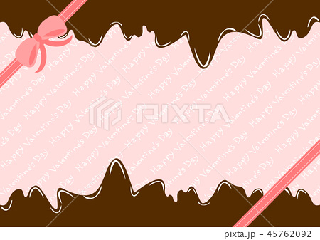 リボン チョコレート バレンタイン背景のイラスト素材