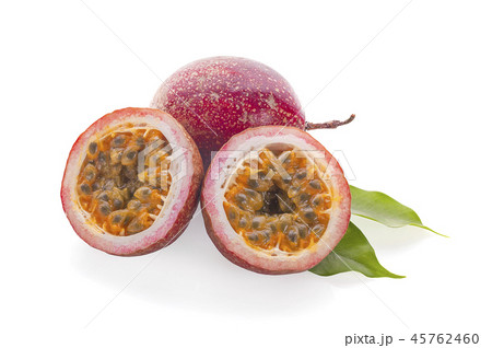 Passion fruit isolated on white background 45762460