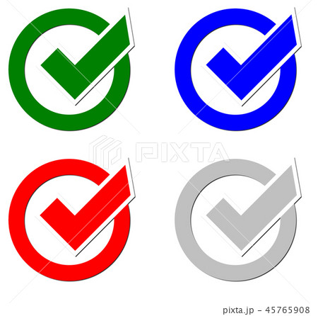 チェックマーク 45765908