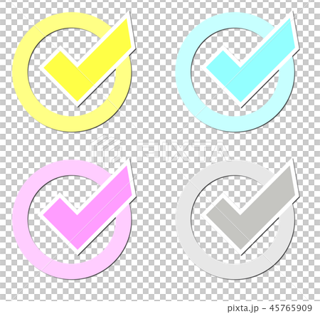 チェックマーク 45765909