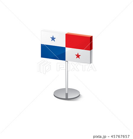 Panama flag, vector illustration on a white background 45767657
