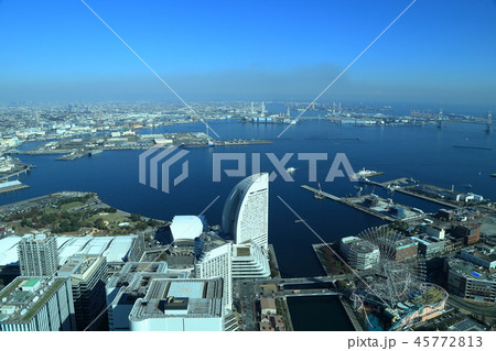 横浜 ランドマークタワー スカイガーデンからの風景 パシフィコ横浜 横浜 ランドマークタワー スカイガーデンからの風景 パシフィコ横浜 45772813
