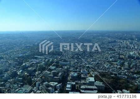 横浜ランドマークタワー　スカイガーデンからの景色　小田原方面を望む 45773136