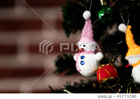 Snowman doll Christmas ornaments. Snowman doll Christmas ornaments. 45773290