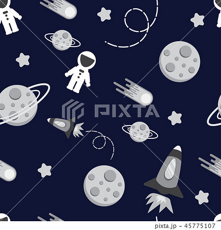 cartoon kid rocket galaxy pattern seamless cartoon kid rocket galaxy pattern seamless 45775107