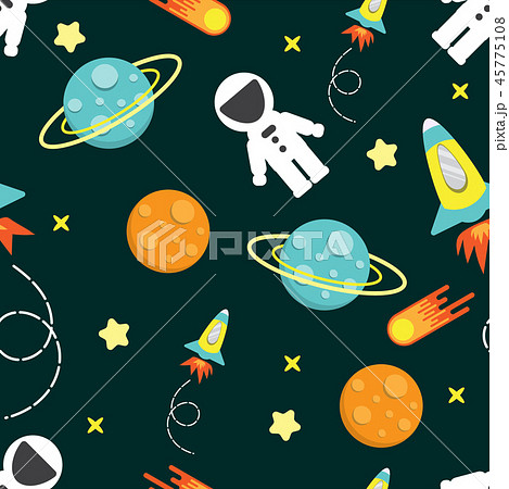 cartoon kid rocket galaxy pattern seamless cartoon kid rocket galaxy pattern seamless 45775108