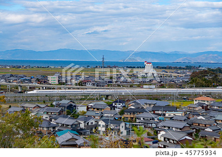 東海道新幹線と琵琶湖 東海道新幹線と琵琶湖 45775934