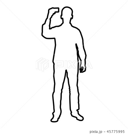 Man shows card in his hand Business card in hand Man shows card in his hand Business card in hand 45775995