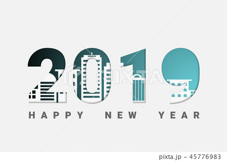 2019 Happy New Year or Christmas Background. 45776983