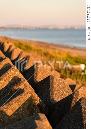 海辺の夕景 45777134