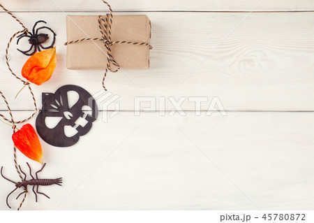 Halloween holiday background with pumpkin Halloween holiday background with pumpkin 45780872