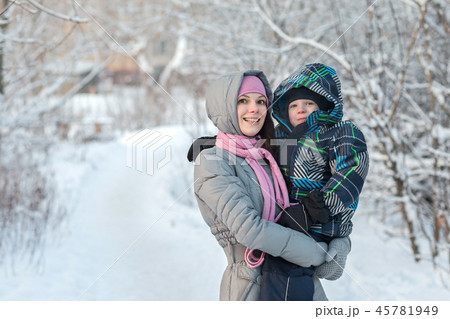 Mother and son. Mother and son. 45781949