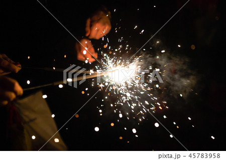 salute. fireworks. sparklers salute. fireworks. sparklers 45783958