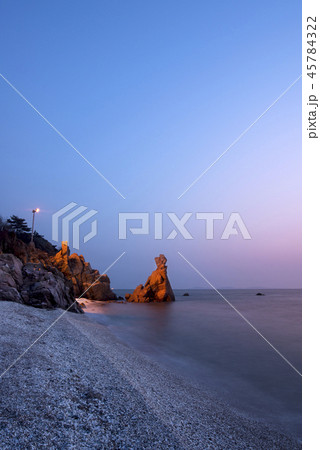 夕焼け 海 ビーチ 45784322