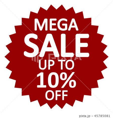 Mega sale sign. 45785081