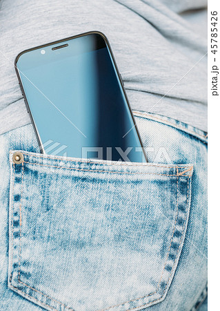 mobility internet access gadget phone jeans pocket 45785426