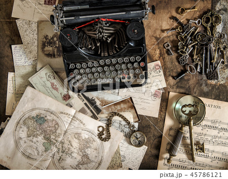 Antique typewriter vintage office accessories 45786121