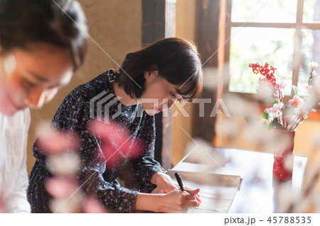 写経体験　女子旅イメージ 45788535