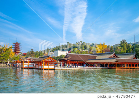 Itsukushima Shrine in  Miyajima island, Hiroshima 45790477