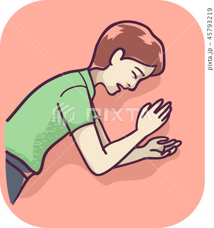 Man Loss Consciousness Illustration Man Loss Consciousness Illustration 45793219