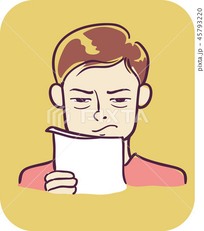 Boy Symptom Squinting Illustration Boy Symptom Squinting Illustration 45793220