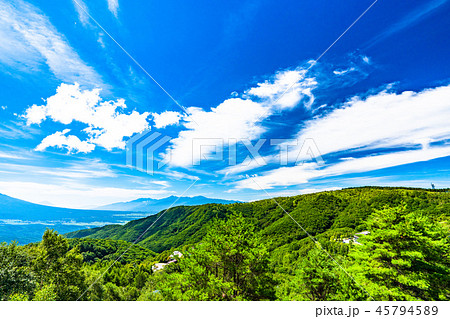 長野県 車山高原 ビーナスラインよりの写真素材