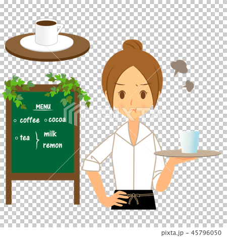 Occupation waitress angry upper body Occupation waitress angry upper body 45796050