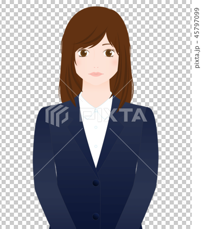 人商人證明照片Bossa頭髮無表情 45797099