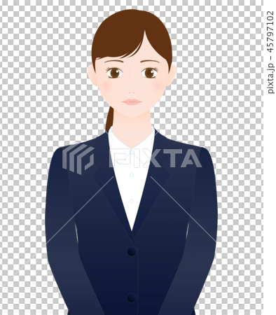 人物　ビジネスマン　証明写真　無表情 45797102