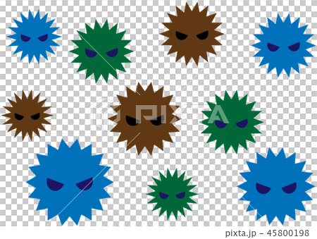 ウイルス ほこりイメージのイラスト素材