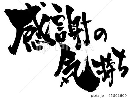 感謝の気持ち ・・・文字 感謝の気持ち ・・・文字 45801609