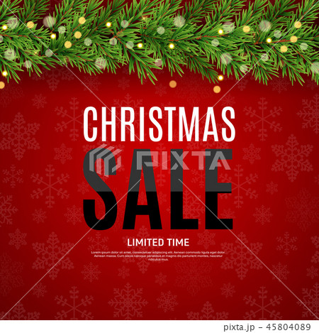 Christmas and New Year Sale Gift Voucher, Discount Coupon Template Vector Illustration Christmas and New Year Sale Gift Voucher, Discount Coupon Template Vector Illustration 45804089