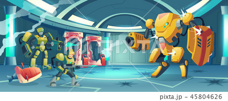 Artificial intelligence rebellion vector concept 45804626