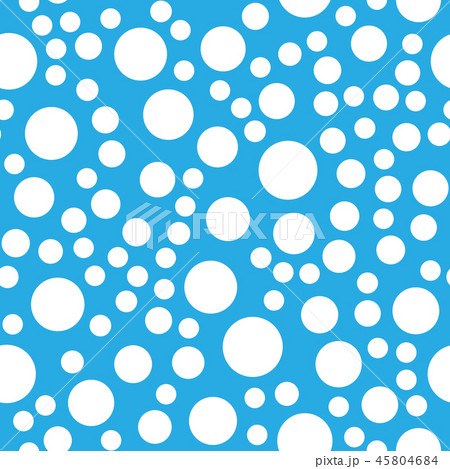 Snowy seamless patern. White dot snowflakes on blue background. Snow and Christmas theme. Abstract 45804684