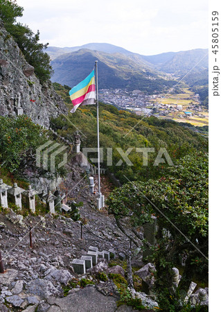 【小豆島】奥之院 笠ヶ瀧寺（笠が瀧寺）本殿付近からの眺望 45805159