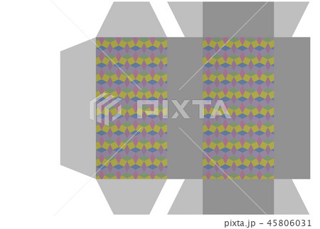 箱の展開図のイラスト素材