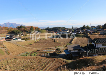 山梨県　北杜市　長坂町　大八田の風景 45806268