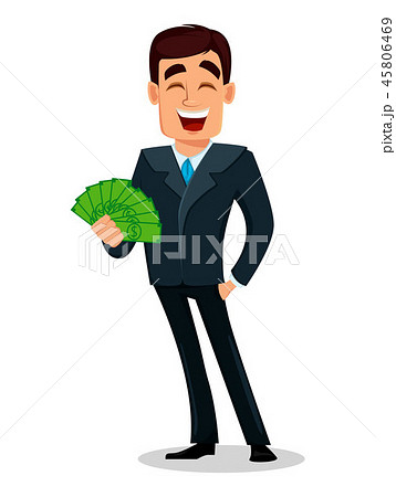 Business man cartoon character in formal suit Business man cartoon character in formal suit 45806469