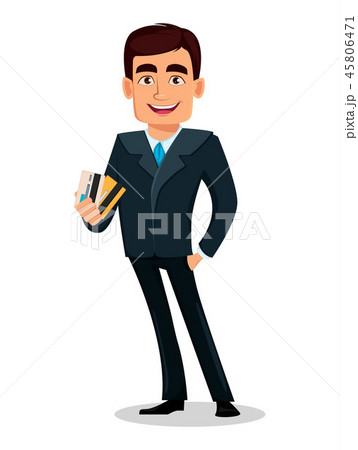 Business man cartoon character in formal suit 45806471
