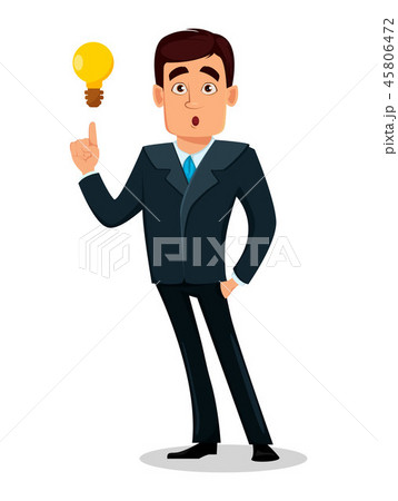 Business man cartoon character in formal suit Business man cartoon character in formal suit 45806472