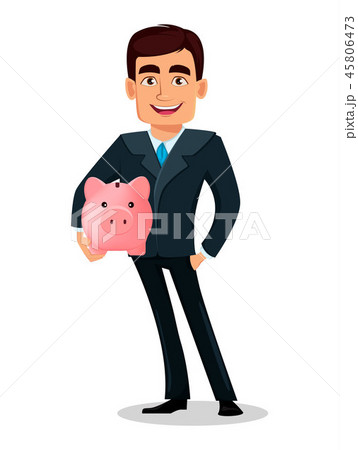 Business man cartoon character in formal suit Business man cartoon character in formal suit 45806473