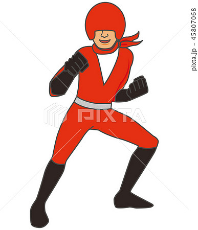 戦隊ヒーロー　赤 45807068