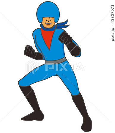 戦隊ヒーロー　青 45807073