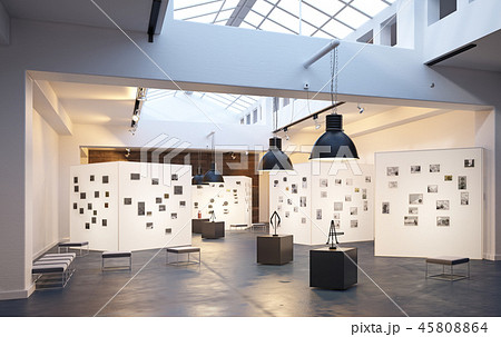 modern museum  interior 45808864